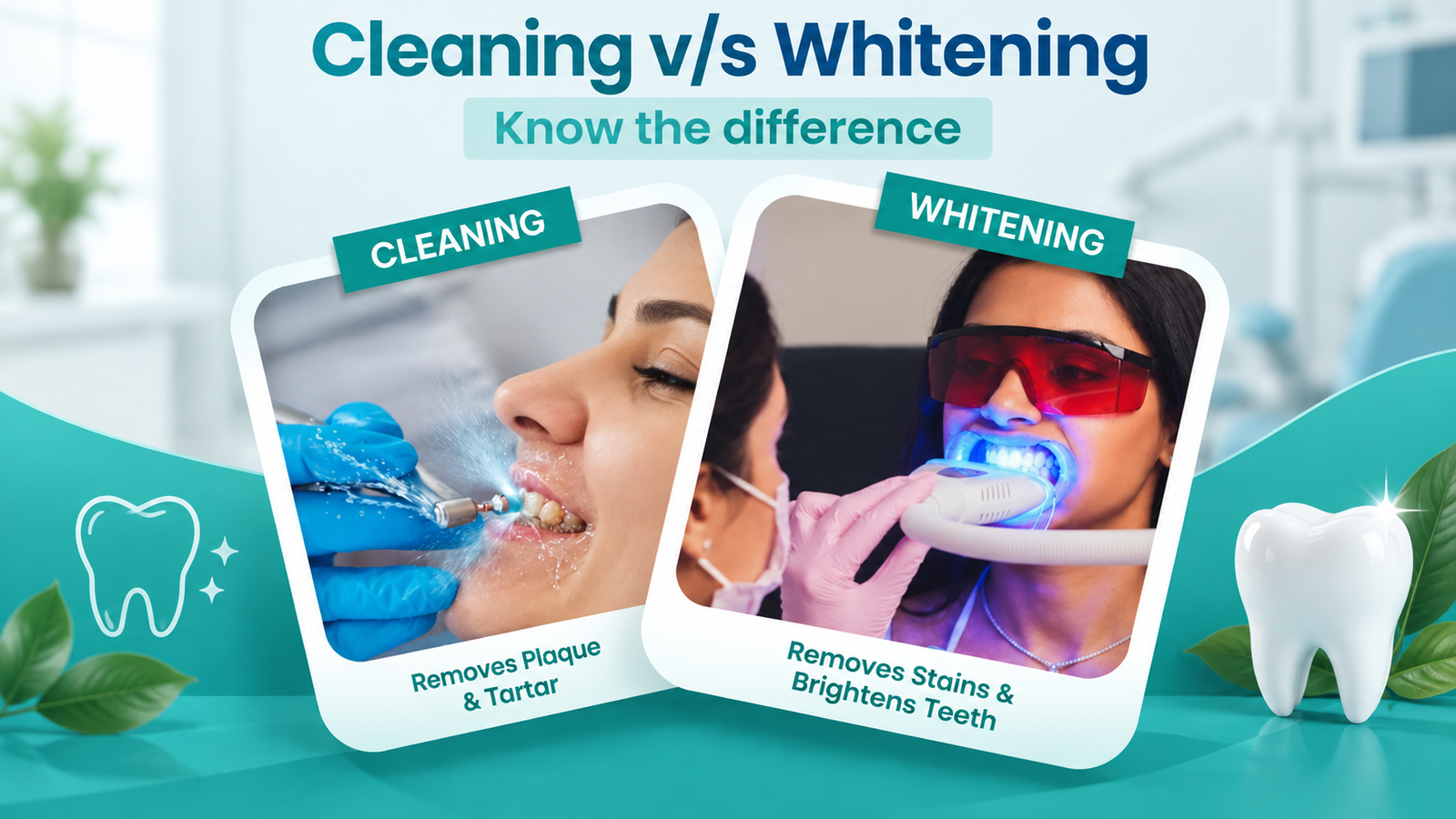 Teeth Cleaning vs Teeth Whitening: What Is the Difference and Which One Do You Need?